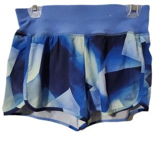 Reebok Women's Blue Patterned Shorts